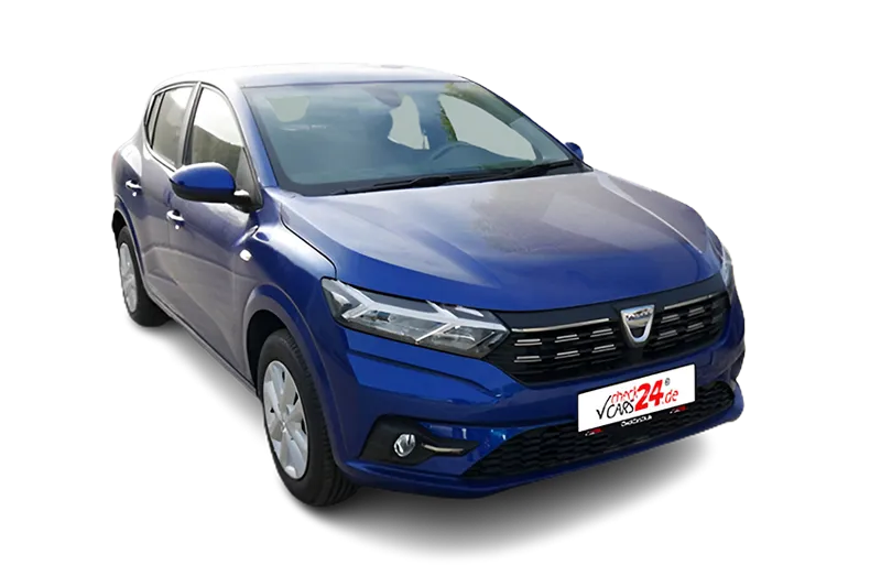 Dacia Sandero Comfort, |Blau Metallic |, Tempomat, SHZ, App-Connect, Regensensor, Lichtsensor, Klima, PDC