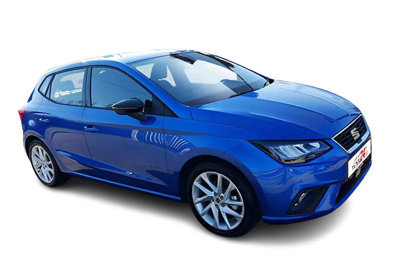 Seat Ibiza FR | Blau Metallic | Sportfahrwerk, PDC v+h, Kamera, App-Connect, Navi, Klima, Virtual Cockpit