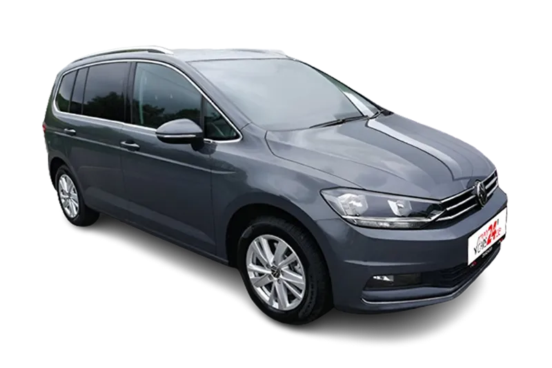 VW Touran Highline | Grau Metallic | 7 Sitzer, PDC, Navi, ACC, Keyless-Go, Digital Cockpit, Schaltwippen