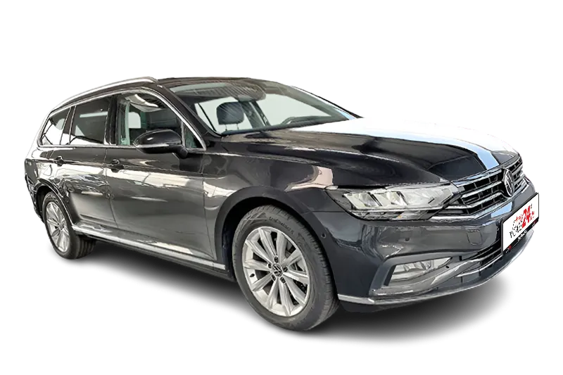 VW Passat Variant Elegance | Grau Metallic | ACC, Navi, PDC, Kamera, Klima, Keyless-Go, El. Heckklappe, Schaltwippen