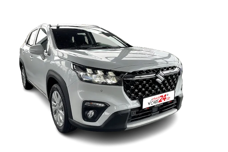 Suzuki S-Cross Mild-Hybrid | Weiß Metallic | ACC, PDC v+h, Kamera, Klima, Start-Stopp System, Keyless-Go, SHZ