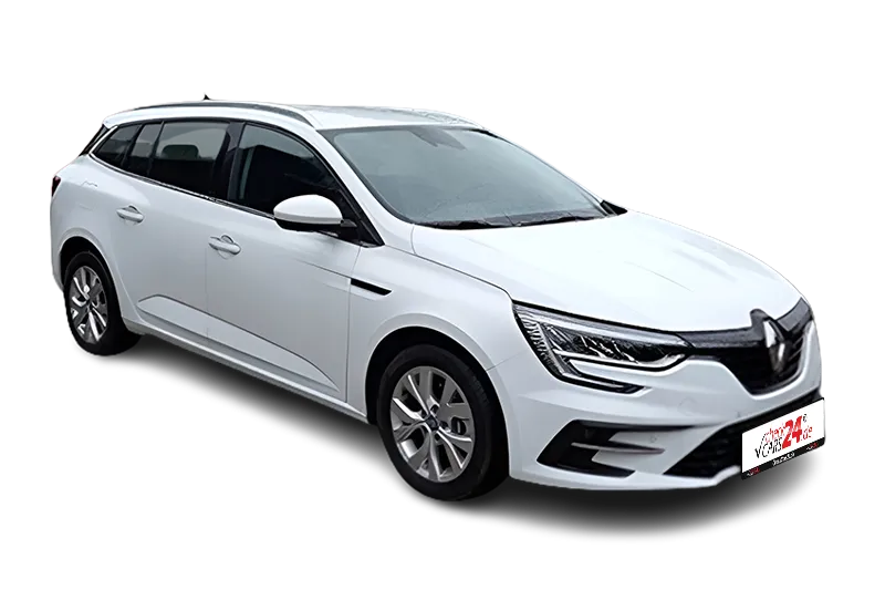 Renault Megane Grandtour E-Tech  Plug-In-Hybrid, |Weiß Metallic |, Keyless Entry & Go, Navi, PDC v+h, Kamera, App-Connect, Voll-LED