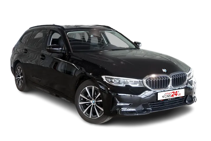 BMW 318d Touring Sport | Schwarz | Live Cockpit, PDC, Kamera, Klima, Lenkradheizung, LM 17 Zoll