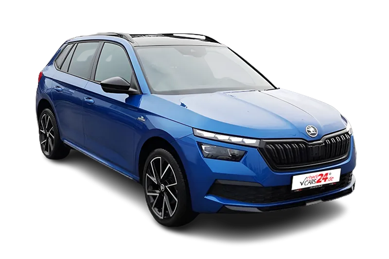 Škoda Kamiq Monte Carlo 1.5 TSI DSG ACC, Virtual Cockpit Plus, Bolero Sound, El. Heckklappe, Sportsitze, LM 18 Zoll | Günstige Leasing & Finanzierungsangebote