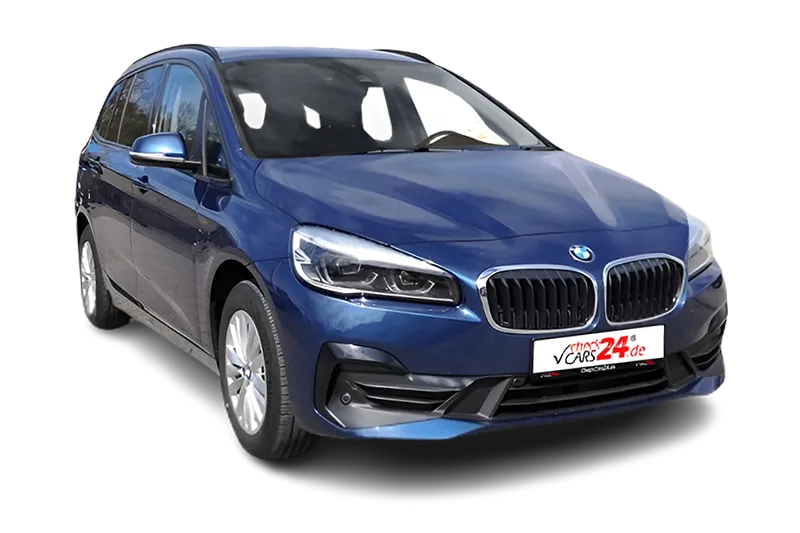 BMW 218d Gran Tourer Advantage | Blau Metallic | 7 Sitzer, PDC v+h, Klima, Head-Up Display, Navi, El. Heckklappe