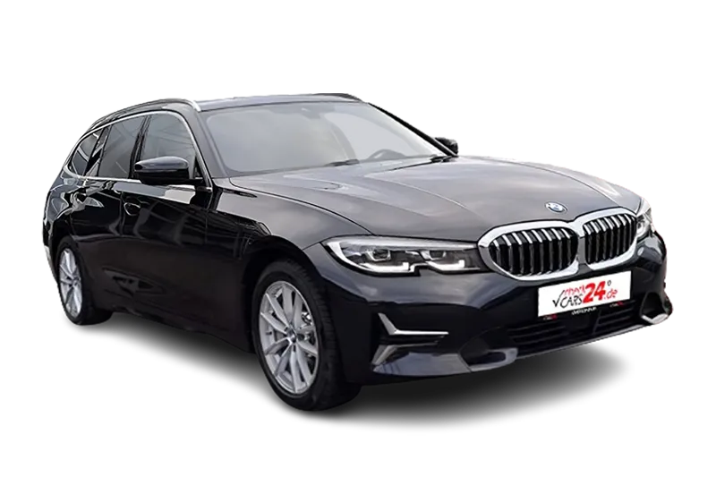 BMW 320d Touring Luxury Line | Schwarz Metallic | Panoramadach, Navi, Klima, Einparkhilfe, SHZ, Tempomat