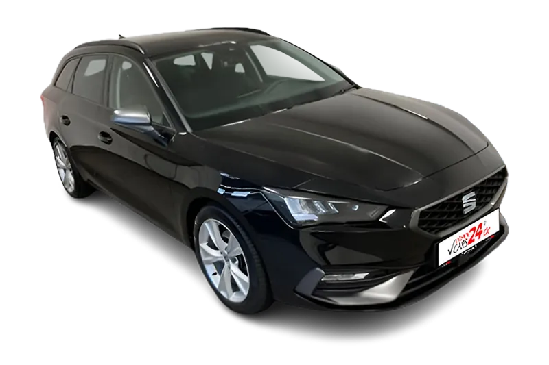  Seat Leon Sportstourer FR Mild-Hybrid | Schwarz Metallic | Seat Full Link, Klima, Kamera, PDC v+h, Schaltwippen, Keyless-Go