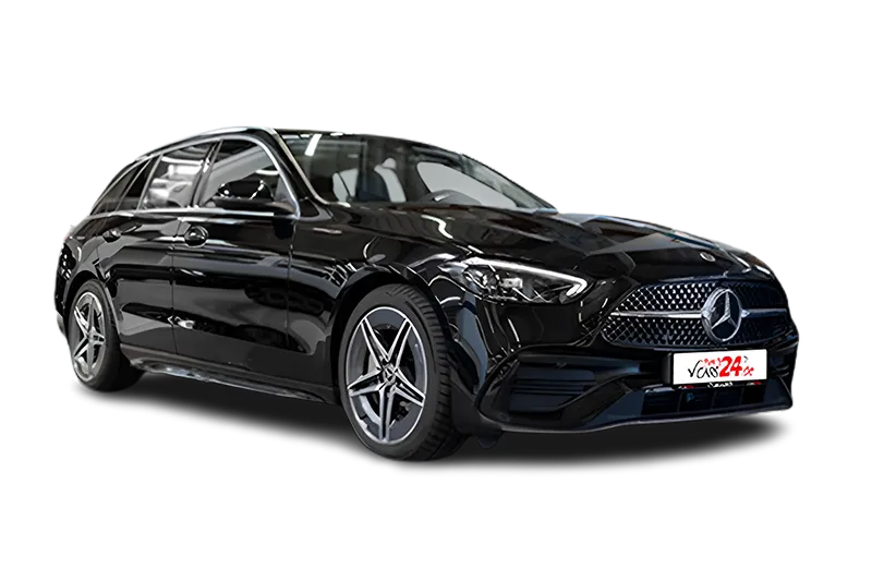 Mercedes-Benz C 220d AMG Line | Schwarz Metallic | Dynamic Select, LED, Panoramadach, Agility Control, Keyless-Go