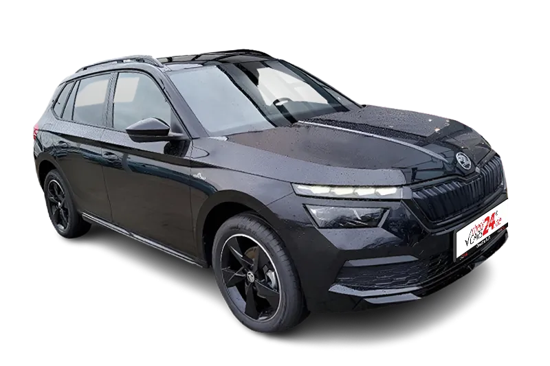 Škoda Kamiq Monte Carlo 1.0 TSI / Black Magic Perleffekt / SHZ / PDC / DAB+ / Hill-Holder / Tempomat / Front Assist / Pano-Dach / 
