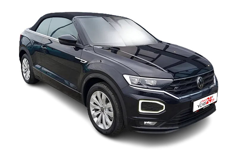 VW T-Roc R Line; | Schwarz Metallic|, Kamera, PDC v+h, ACC, App-Connect, SHZ, LED, Regensensor