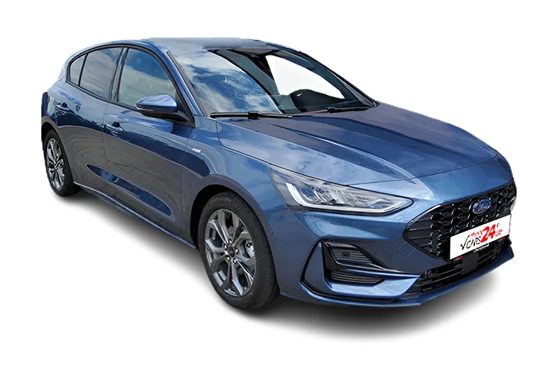 Ford Focus ST-Line X Mild-Hybrid | Blau Metallic | Ford KeyFree, PDC, Kamera, App-Connect, Lenkradheizung, Sportfahrwerk