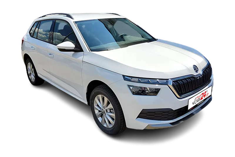 Škoda Kamiq Ambition | Weiß Metallic | Kurvenlicht, PDC, SHZ, Tempomat, SmartLink, LM 16 Zoll