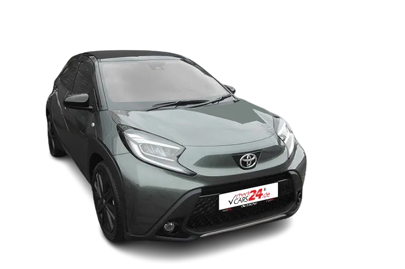 Toyota Aygo X Style | Grün Metallic | Kamera, PDC, App-Connect, Toyota Touch, ACC, El. Heckklappe, Schiebedach