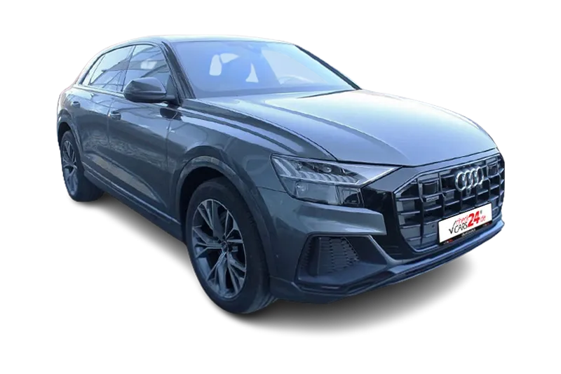 Audi Q8 S Line Quattro Mild-Hybrid | Grau Metallic | MMI Navi Plus, PDC v+h, Klima, ACC, Panoramadach, Drive Select