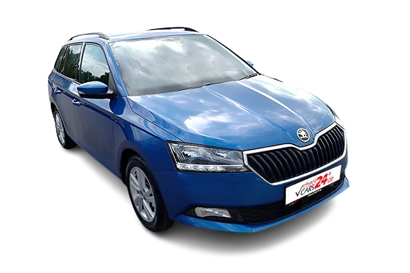 Škoda Fabia Combi Ambition | Blau Metallic | App-Connect, Klima, Einparkhilfe, SHZ, SmartLink, Tempomat, DAB+