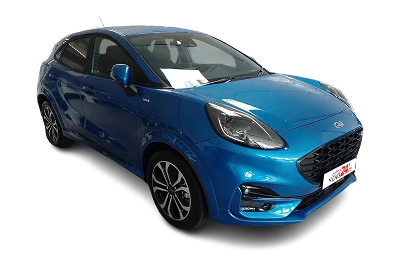 Ford Puma ST-Line Mild-Hybrid | Blau Metallic | Klima, Lenkradheizung, Sportfahrwerk, Ford AppLink, Keyless-Go, Tempomat