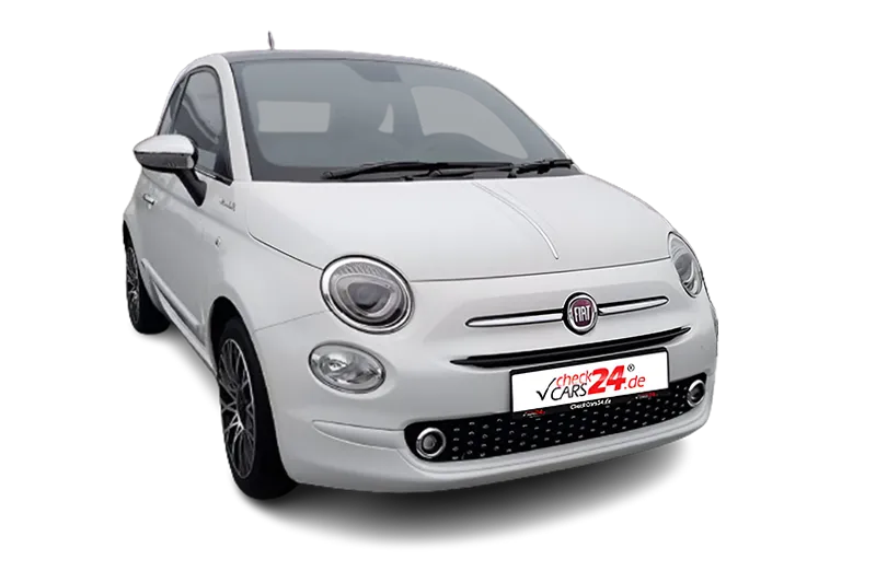 Fiat 500 Dolcevita  Mild-Hybrid | Weiss Metallic | Panoramadach, App-Connect, Klima, Einparkhilfe, Tempomat, Uconnect, DAB+