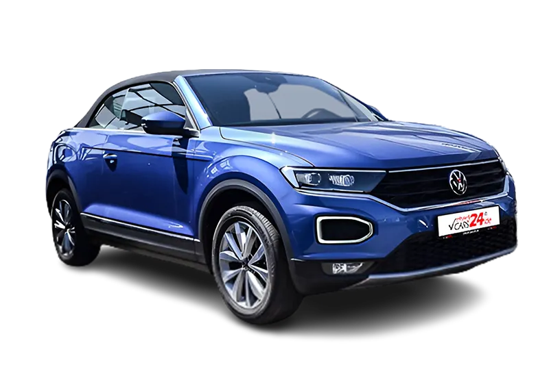 VW T-Roc Cabrio Style, |Blau Metallic |, Schaltwippen, Virtual Cockpit, PDC v+h, ACC, SHZ, Kurvenlicht