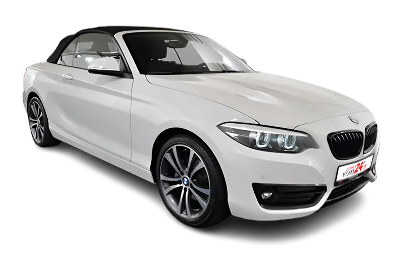 BMW 220i Cabrio Sportline | Tempomat ✓ PDC ✓ Klimaautomatik ✓ SHZ ✓ Navi ✓ Sportsitze ✓