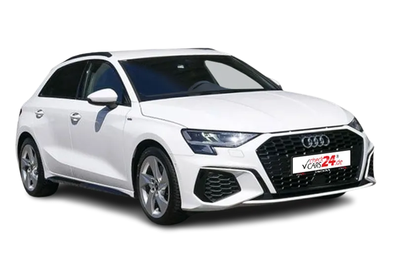 Audi A3 Sportback S Line | Weiß | ACC, MMI Navi Plus, Virtual Cockpit, Sportfahrwerk, Schaltwippen, SHZ