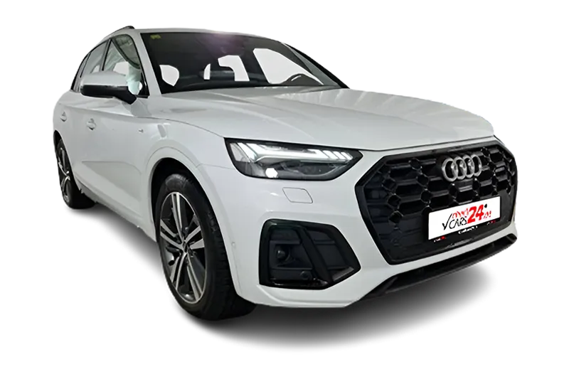 Audi Q5 S Line Quattro 45 TFSI / Gletscherweiß Metallic / SHZ / Klimaautomatik / Drive Select / MMI Navi / Matrix LED / LM 20 Zoll /