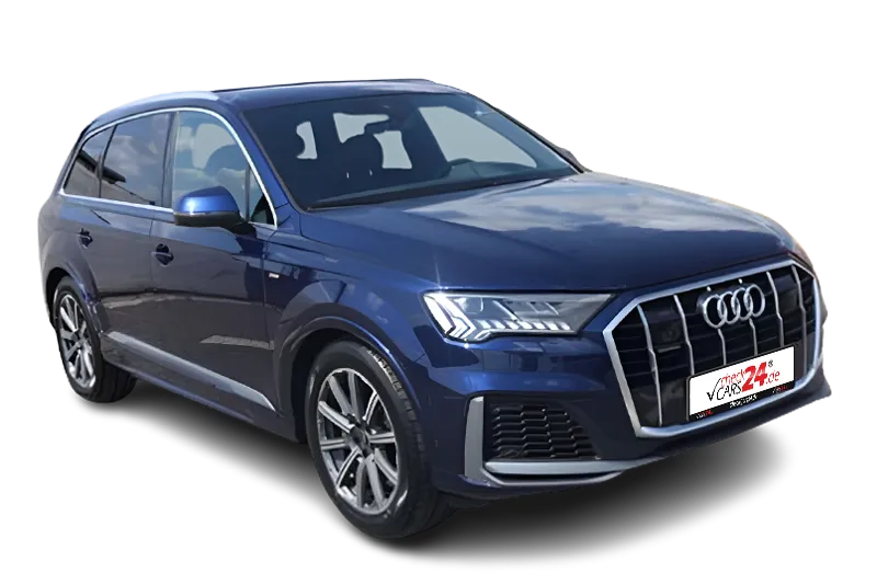 Audi Q7 S Line Quattro Plug-In-Hybrid, |Blau Metallic |, Navi Plus, MMI Touch, Drive Select, Audi Virtual Cockpit, Kamera