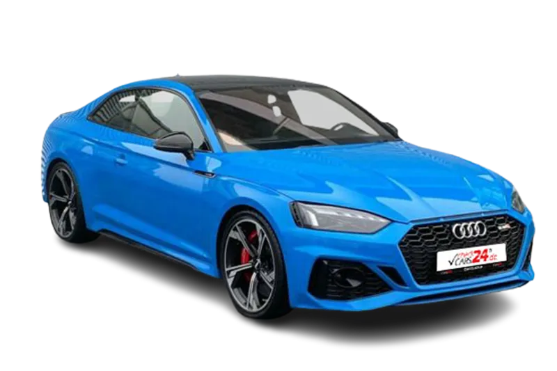 Audi RS5 Coupé Quattro / Turboblau / SHZ / PDC / 360° Kamera / Pano-Dach / Ambiente-Licht / Matrix LED / B&O / Head-Up / Memory / 