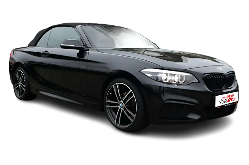 BMW 218i Cabrio M Sport, | Schwarz Metallic|, PDC v+h, Tempomat, Sportsitze, SHZ, Regen-/Lichtsensor, Navi Plus