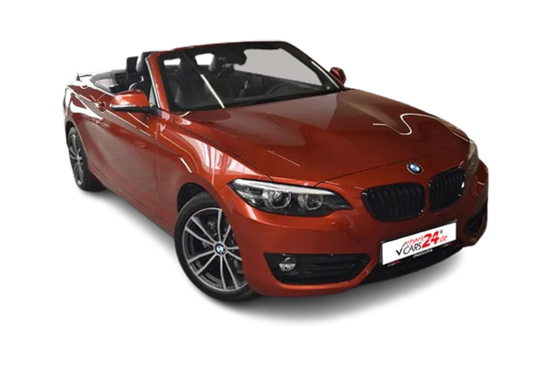 BMW 218i Cabrio Sportline, Klima, LM 17 Zoll, LED, PDC v+h, Kamera, SHZ, Sportsitze