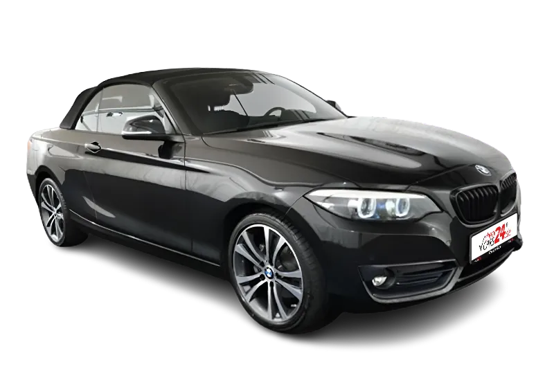 BMW 220i Cabrio Sportline | Tempomat ✓ PDC ✓ Klimaautomatik ✓ SHZ ✓ Navi ✓ Sportsitze ✓