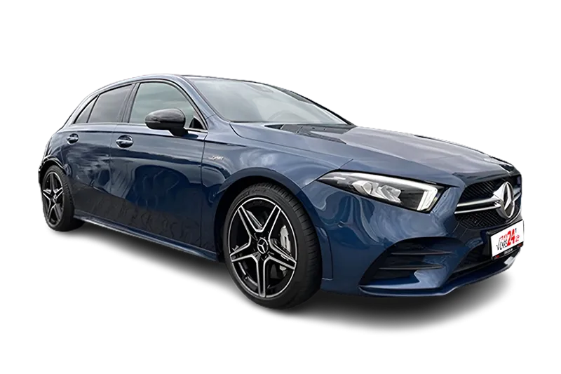 Mercedes-AMG A 35 4Matic, | Blau Metallic Metallic |, Keyless-Go, SHZ, Kamera, PDC v+h, Thermotronic, Navi, Sportsitze