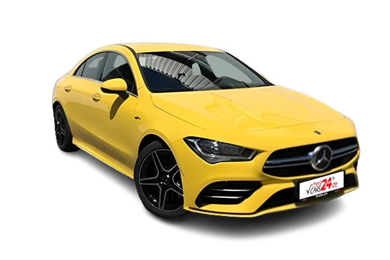 Mercedes-AMG CLA 35 4Matic, | Gelb |, PDC, Dynamic Select, MBUX, Thermatic, LED, Keyless-Go, Tempomat