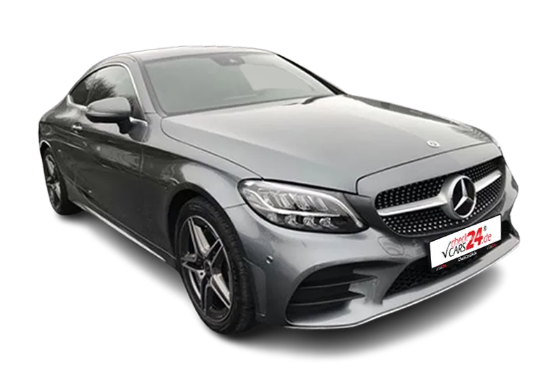  Mercedes-Benz C 180 Coupé AMG Line | Grau | AMG LM 18 Zoll, Direct Select, Touchpad, Thermatic, Kamera, Keyless-Go