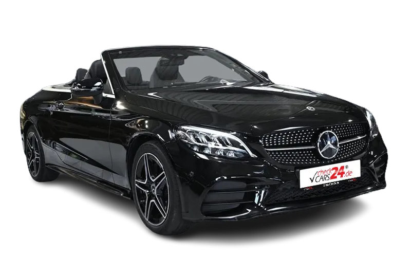 Mercedes-Benz C 180 Cabrio AMG Line | Schwarz Metallic | Kamera, PDC v+h, Touchpad, Thermatic