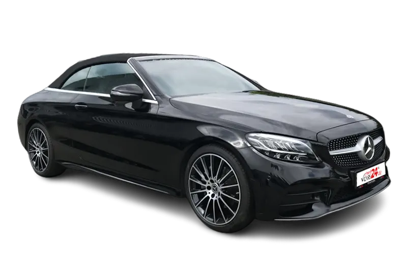 Mercedes-Benz C 200 Cabrio AMG Line, Agility Control, Kamera, PDC, AirScarf, Touchpad, LED, AMG LM 19 Zoll