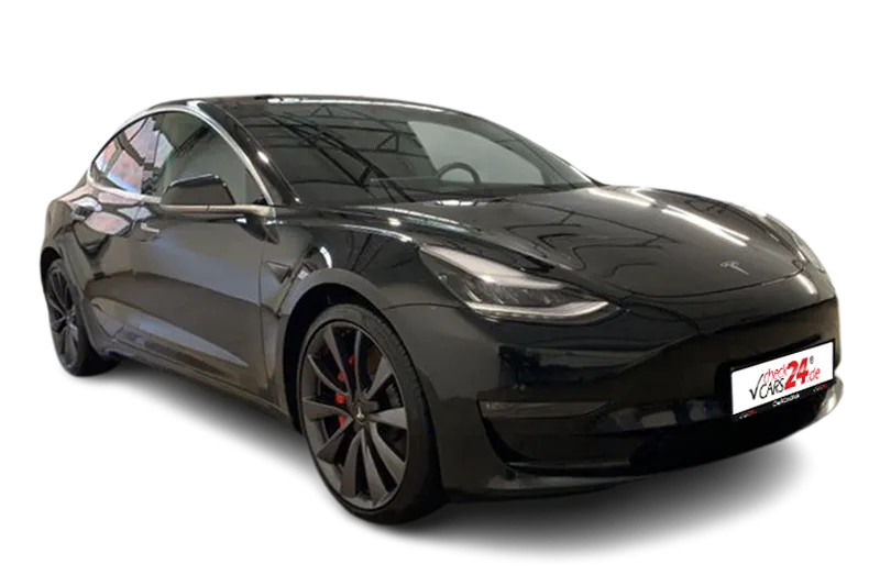 Tesla Model 3 Performance Allrad Elektro | Schwarz Metallic | Panoramadach, 360° Kamera, PDC v+h, Kurvenlicht, ACC, Memorysitz