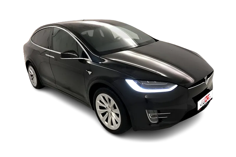 Tesla Model X | Schwarz Metallic | ACC, PDC v+h, Kamera, Navi, Virtual Cockpit, Klima, Regensensor