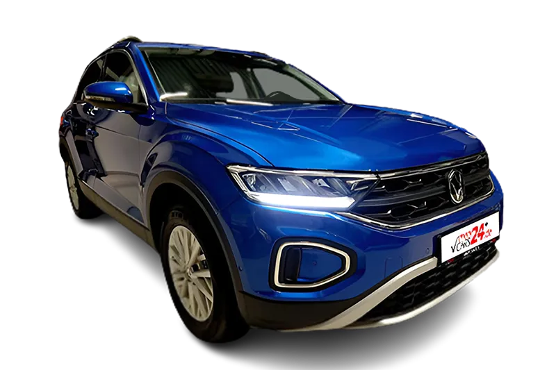 VW T-Roc Life | Blau Metallic | ACC, App-Connect, PDC, Klima, Lenkradheizung, Digital Cockpit, SHZ