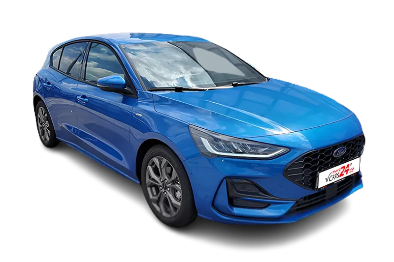 Ford Focus ST-Line X Mild-Hybrid | Blau Metallic | Ford KeyFree, PDC, Kamera, Lenkradheizung, Sportfahrwerk, Schaltwippen