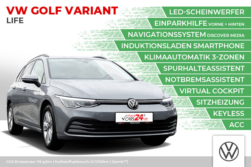 VW Golf Variant 1.5 TSI Life | Mondsteingrau